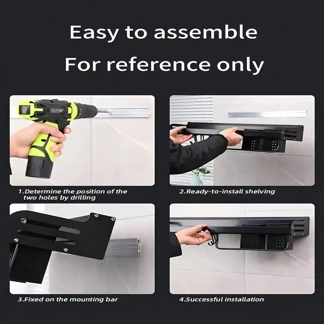 Easy wall mounting without drilling