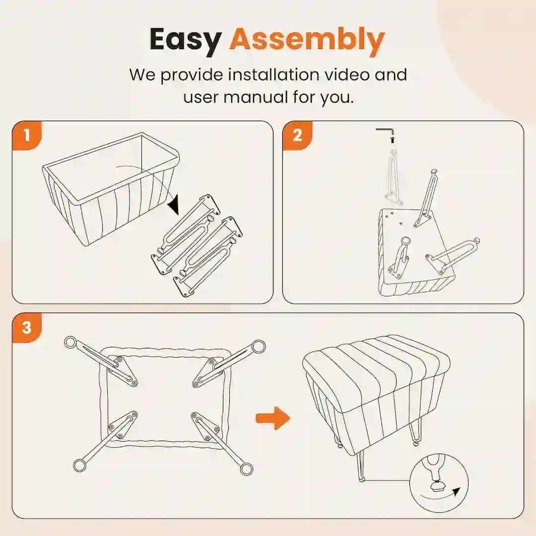 Simplix 10L storage stool used as makeup chair and decorative seat
