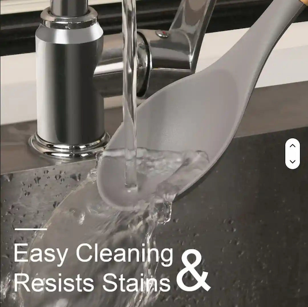 Full 12-piece gray silicone utensil set for cooking