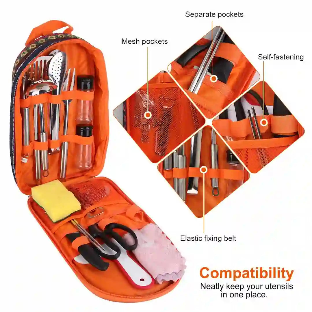 High-quality German steel blades with sharpening block