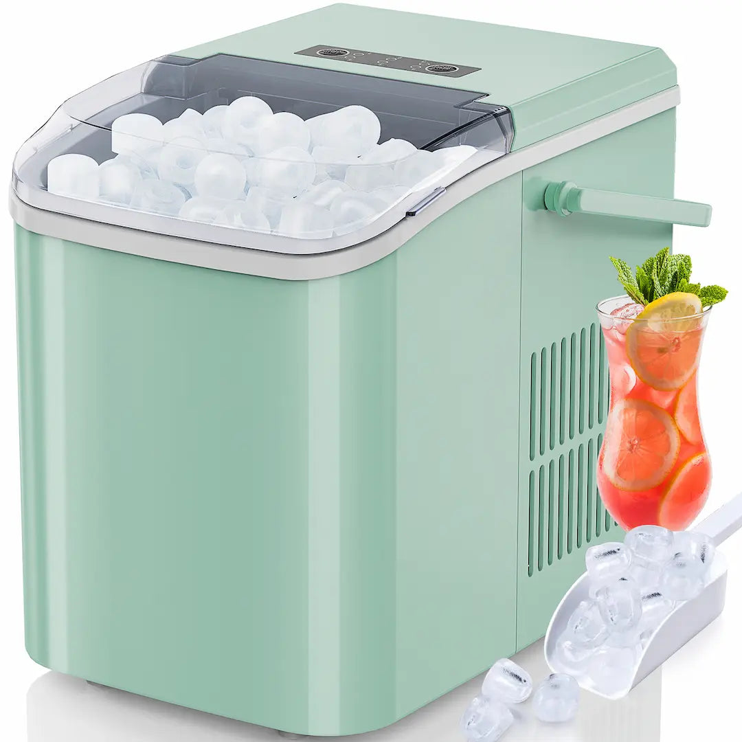 Modern kitchen countertop with Simplix portable ice maker