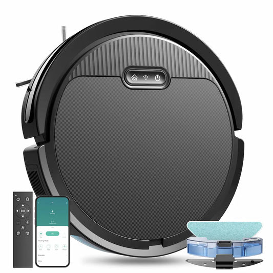 Simplix 3-in-1 robot vacuum and mop V3 for pet hair and hard floors black - home cleaning .