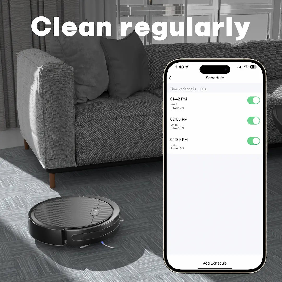 Simplix V3 robot vacuum cleaning living room floor efficiently - home cleaning.