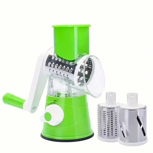Simplix 3-in-1 Rotary Cheese and Vegetable Cutter Mandoline Slicer