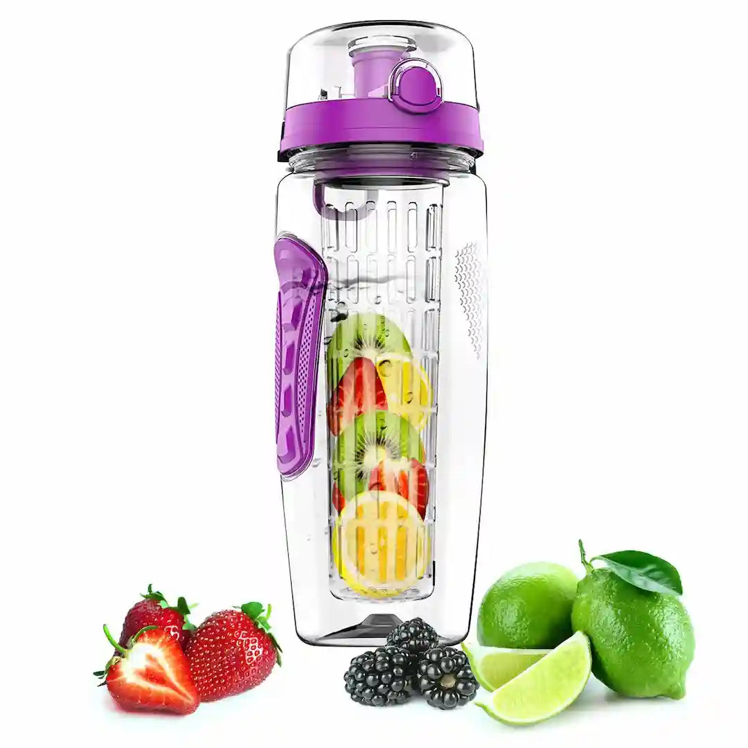 Simplix 32oz Fruit Infuser Water Bottle – BPA-Free Hydration Bottle