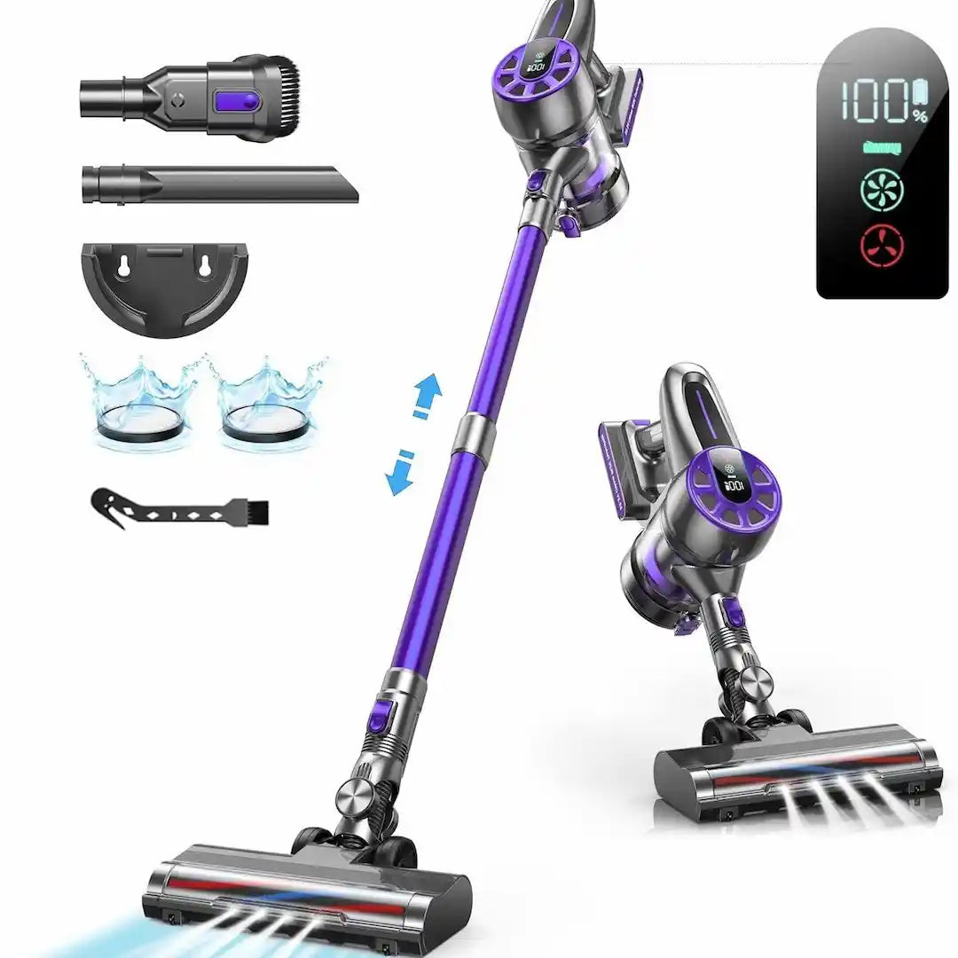 Simplix 450W Cordless Handheld Vacuum Cleaner with LED Display