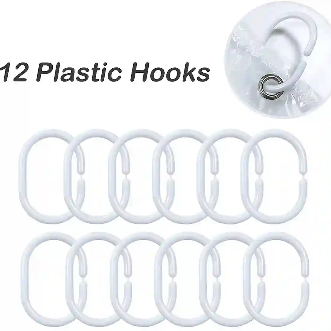 Simplix shower curtain installed in bathtub with water splash