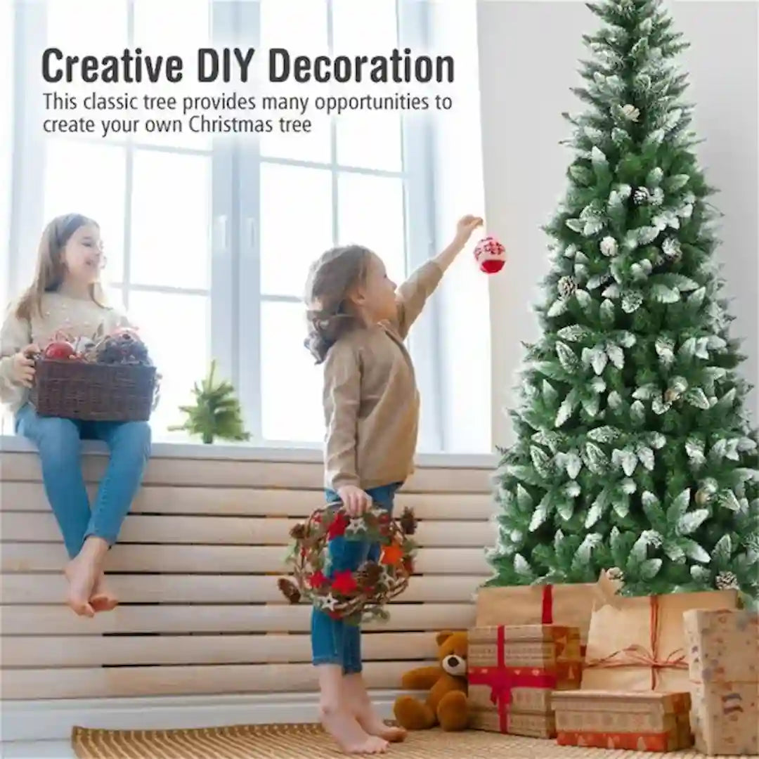 Easy hinged branch design for Simplix pencil Christmas tree setup