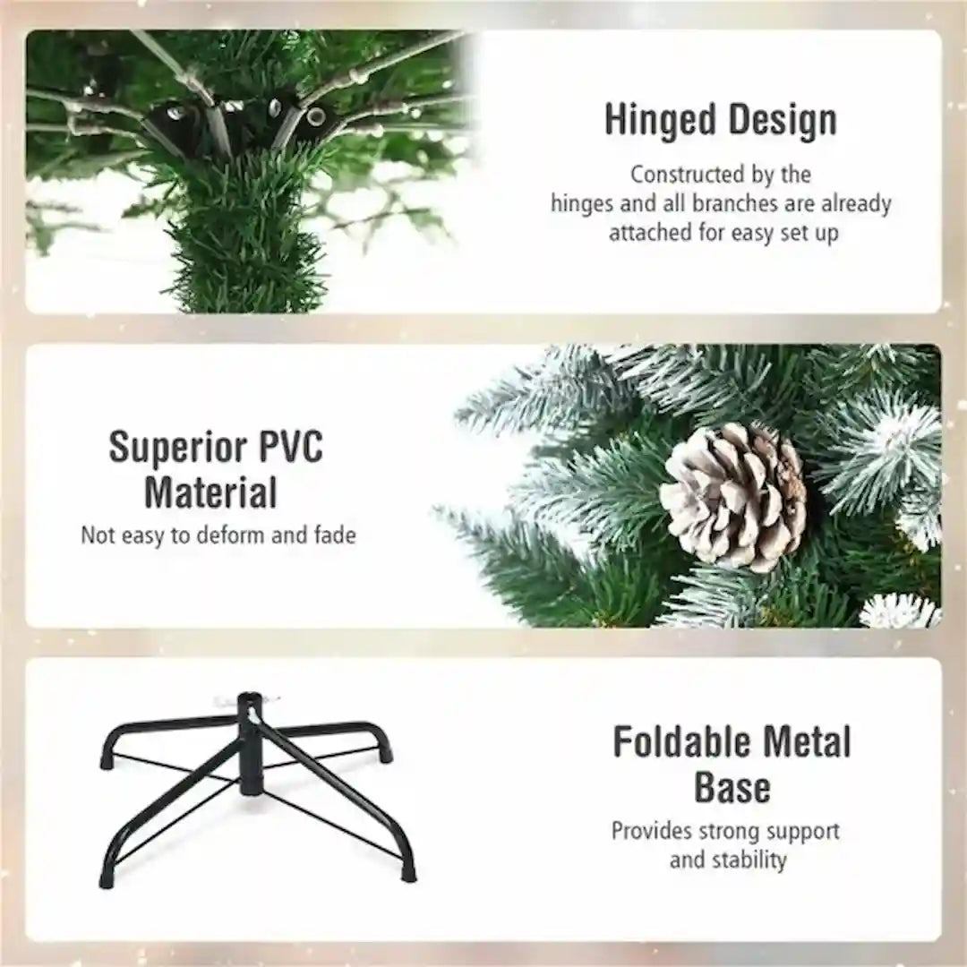 Simplix slim Christmas tree in modern living room holiday décor