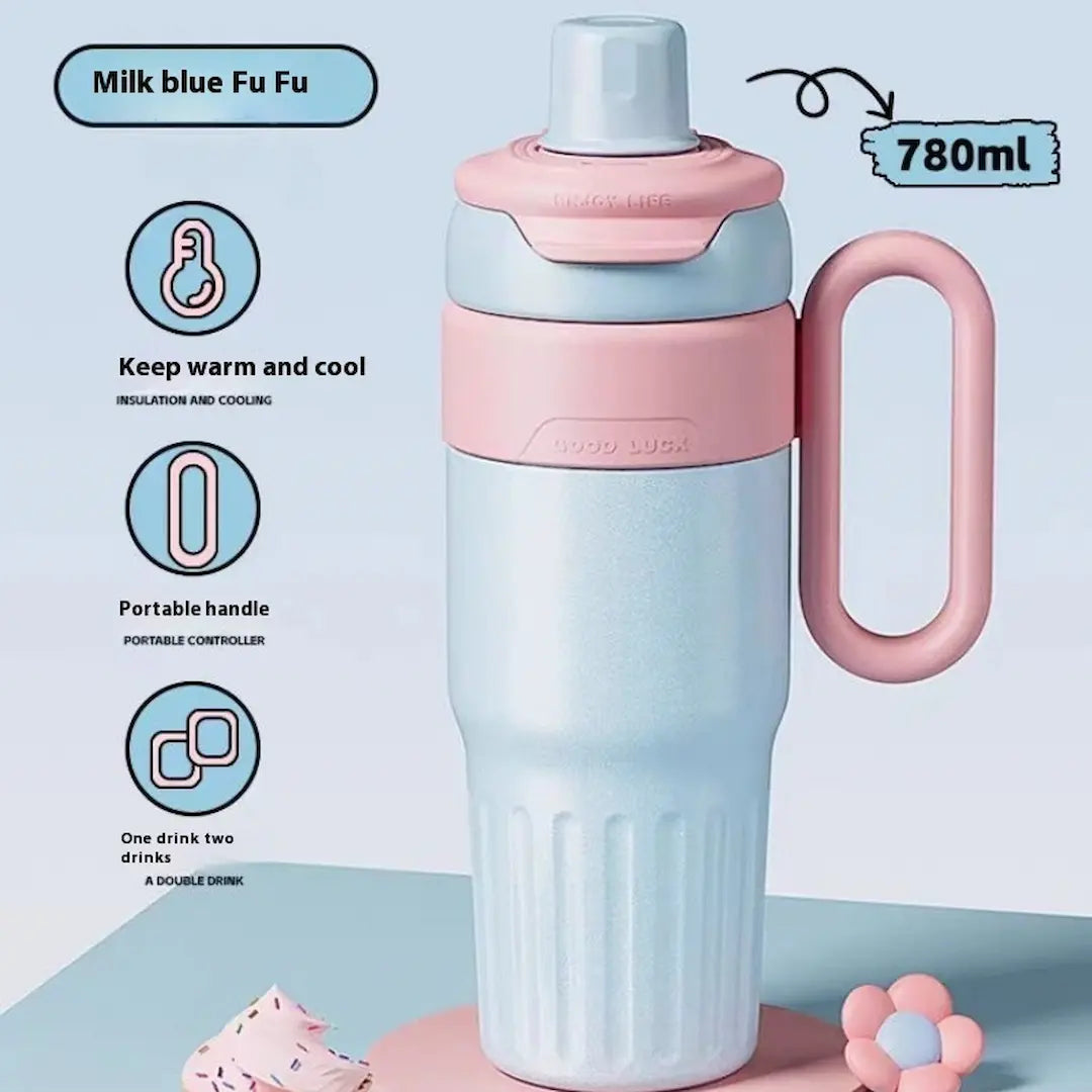 Simplix 780ml Gradient Double Drink Thermal Cup – Stainless Steel Coffee Thermos