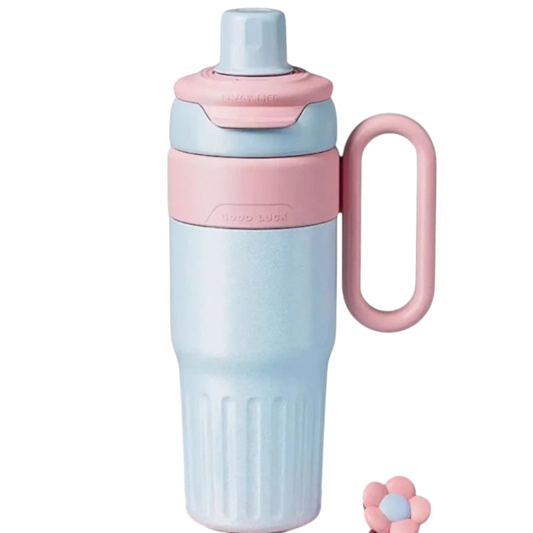 Tasse thermique dégradée double boisson de 780 ml – Tasse à café et thermos en acier inoxydable avec couvercle | Simplix™