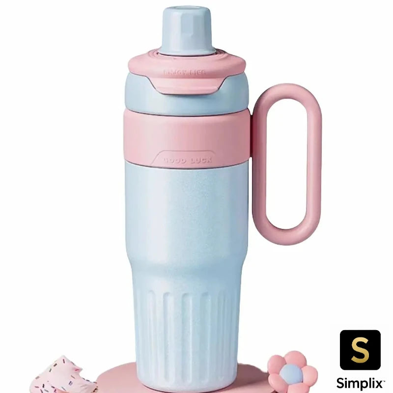 780ml Gradient Double Drink Thermal Cup   – Stainless Steel Coffee Cup & Thermos with Lid | Simplix™