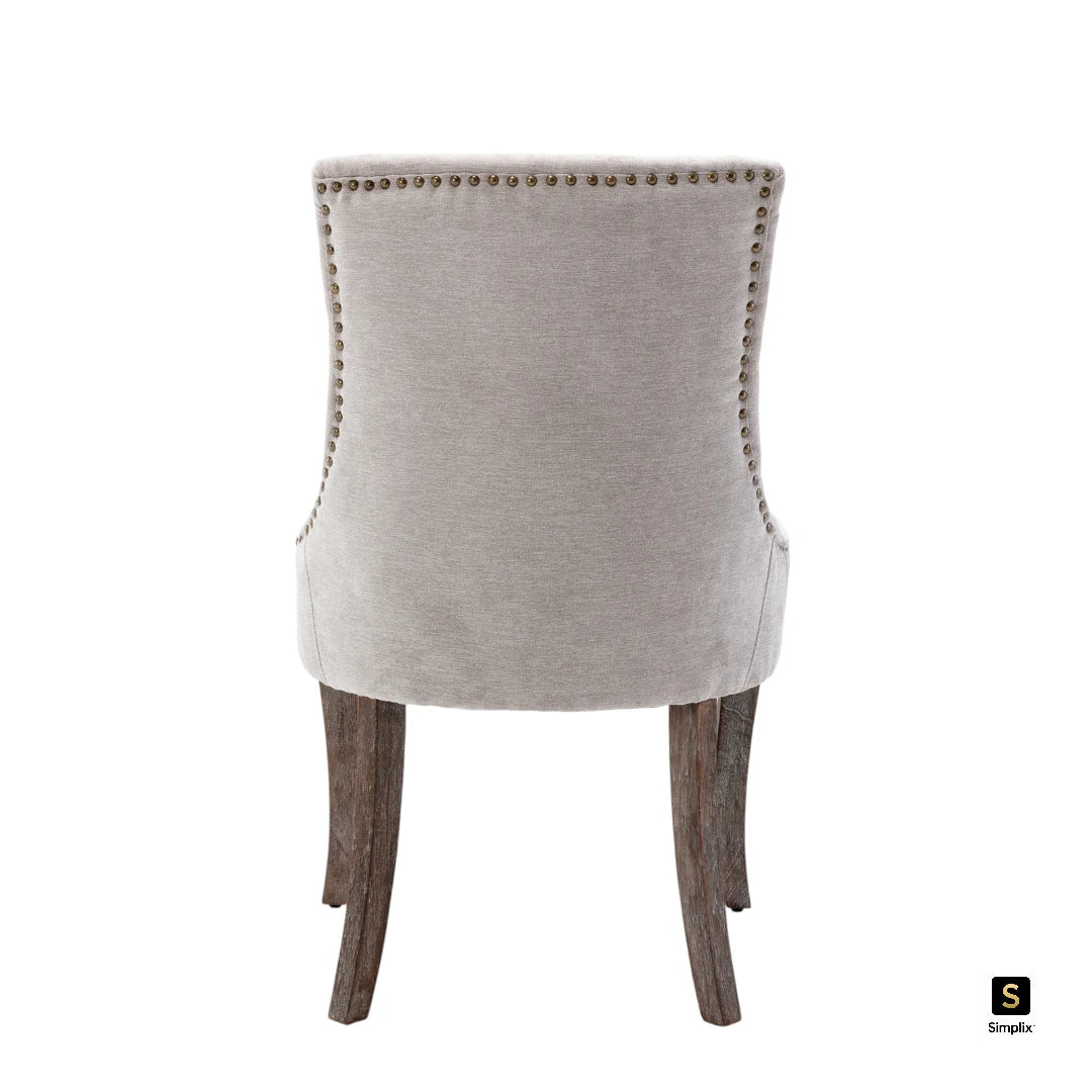 Classic fabric dining chair for modern interiors