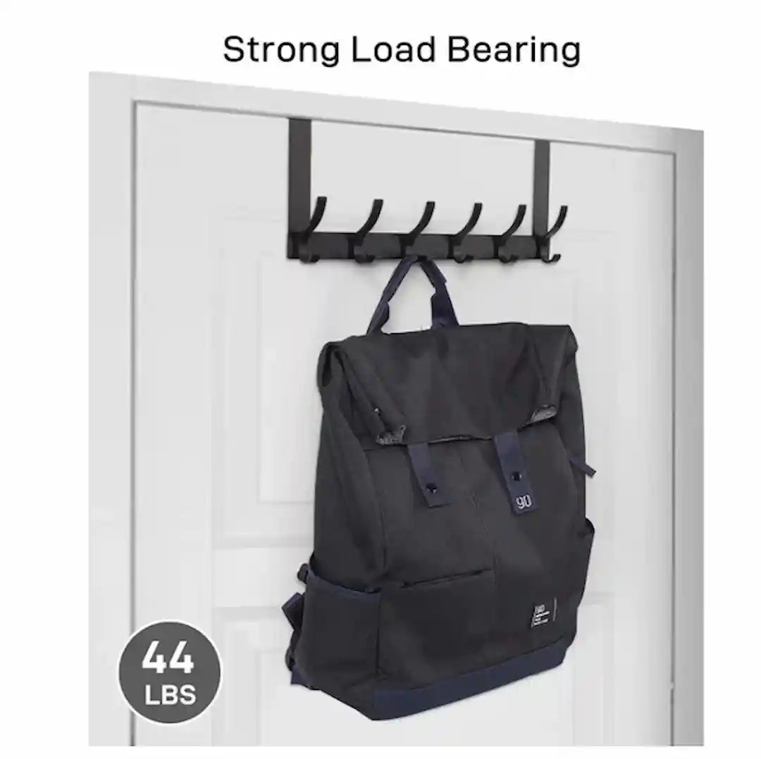 Simplix alloy steel 12-hook rack black finish