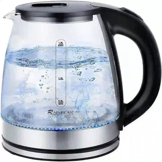Simplix Electric Kettle Water Boiler 1.8L – Glass Tea Kettle with LED Light