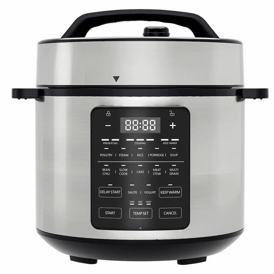 Electric Pressure Cooker 9-in-1 Stainless Steel Multi-Functional Smart Pot by Simplix