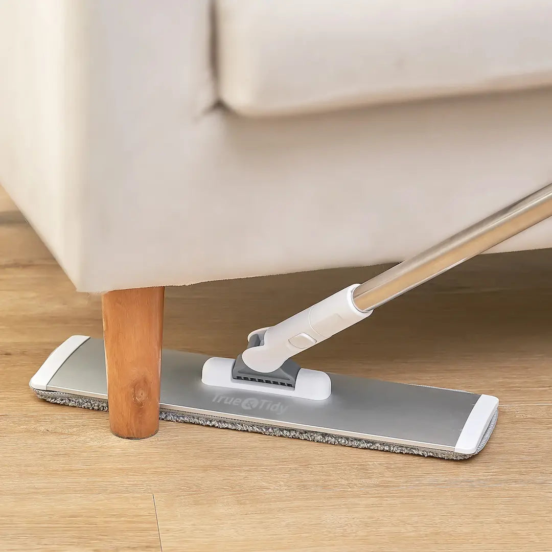 Simplix all-in-one mop cleaning hardwood floor with water spray