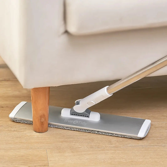 Simplix all-in-one mop cleaning hardwood floor with water spray