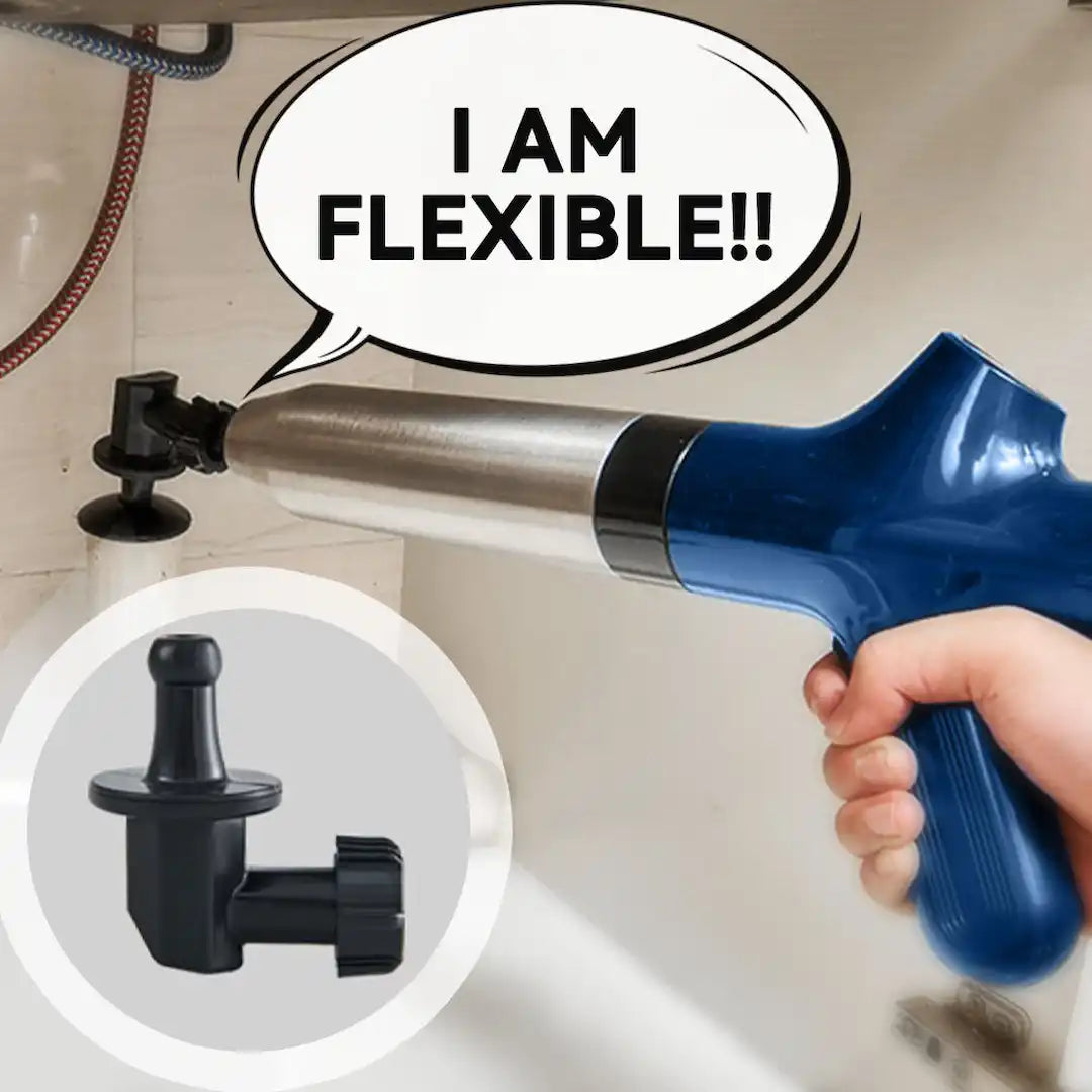Simplix High Pressure Air Toilet Drain Blaster with nozzles 2