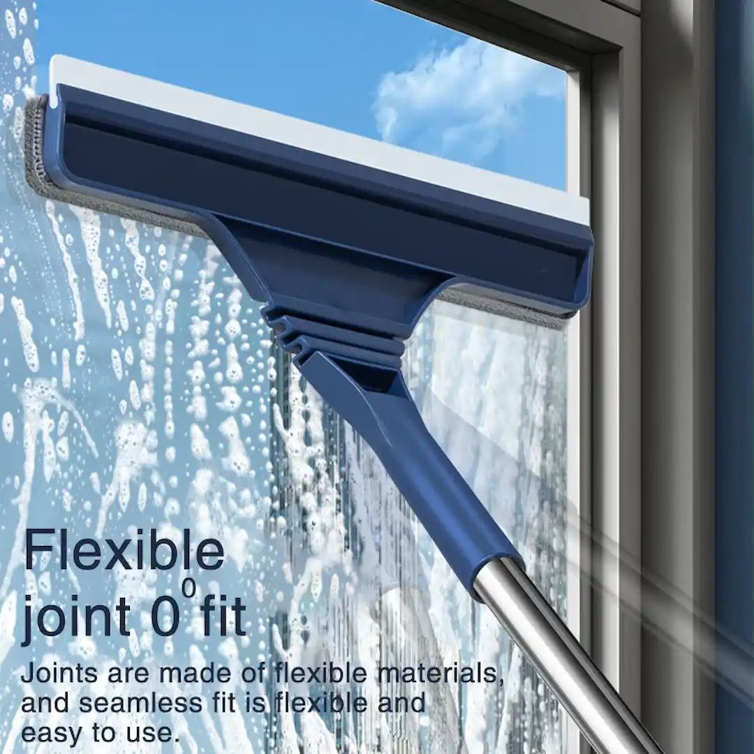 Simplix anti-slip handle ergonomic window cleaner scraper