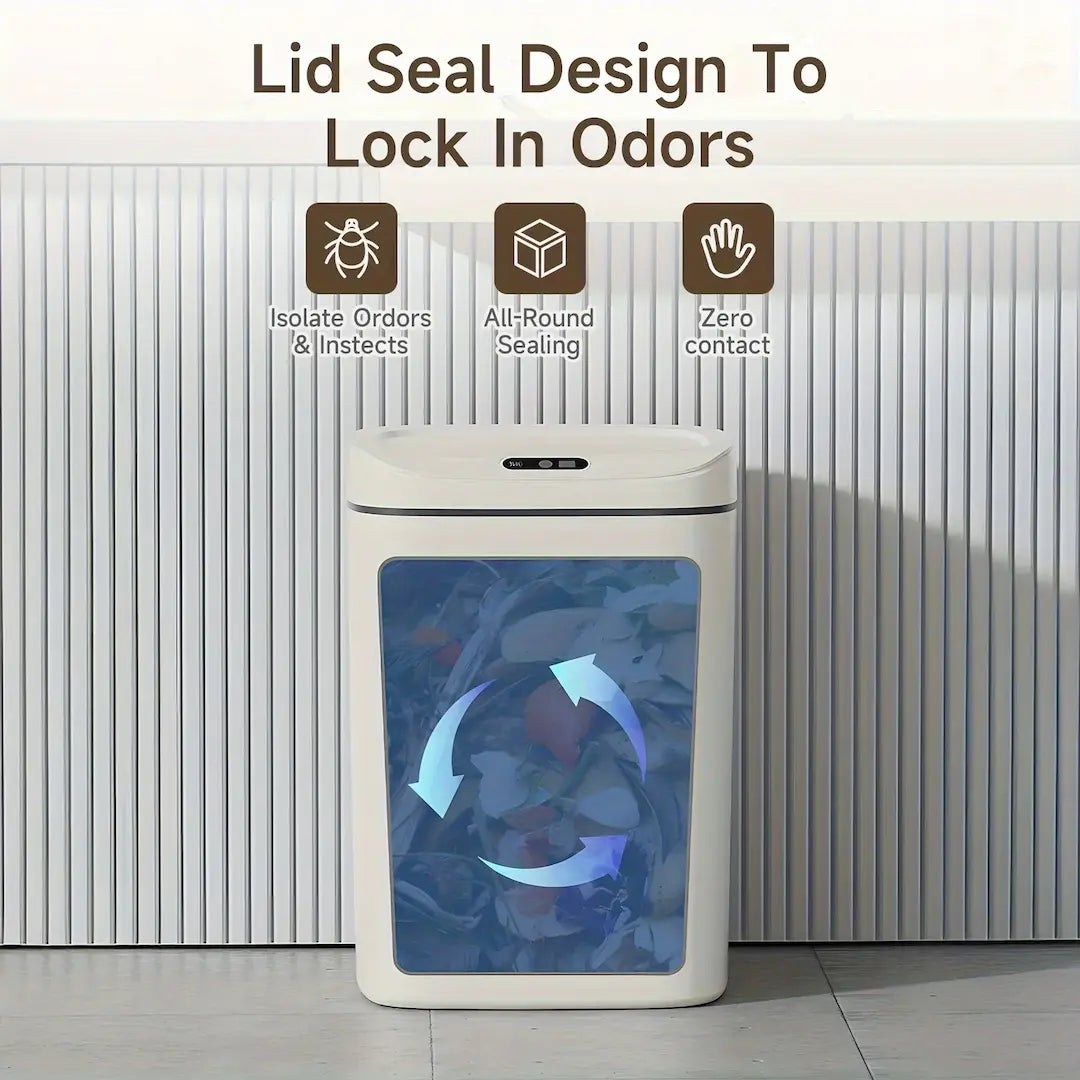 Simplix 12L trash can inner compartment and removable liner