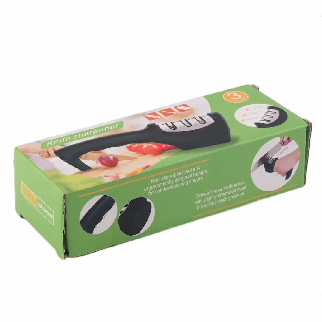 Simplix kitchen knife sharpener with box and instructions