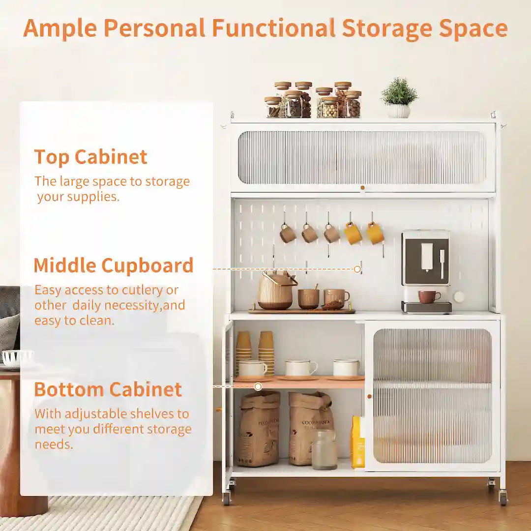 Cabinet in dining room displaying plates and decorative items