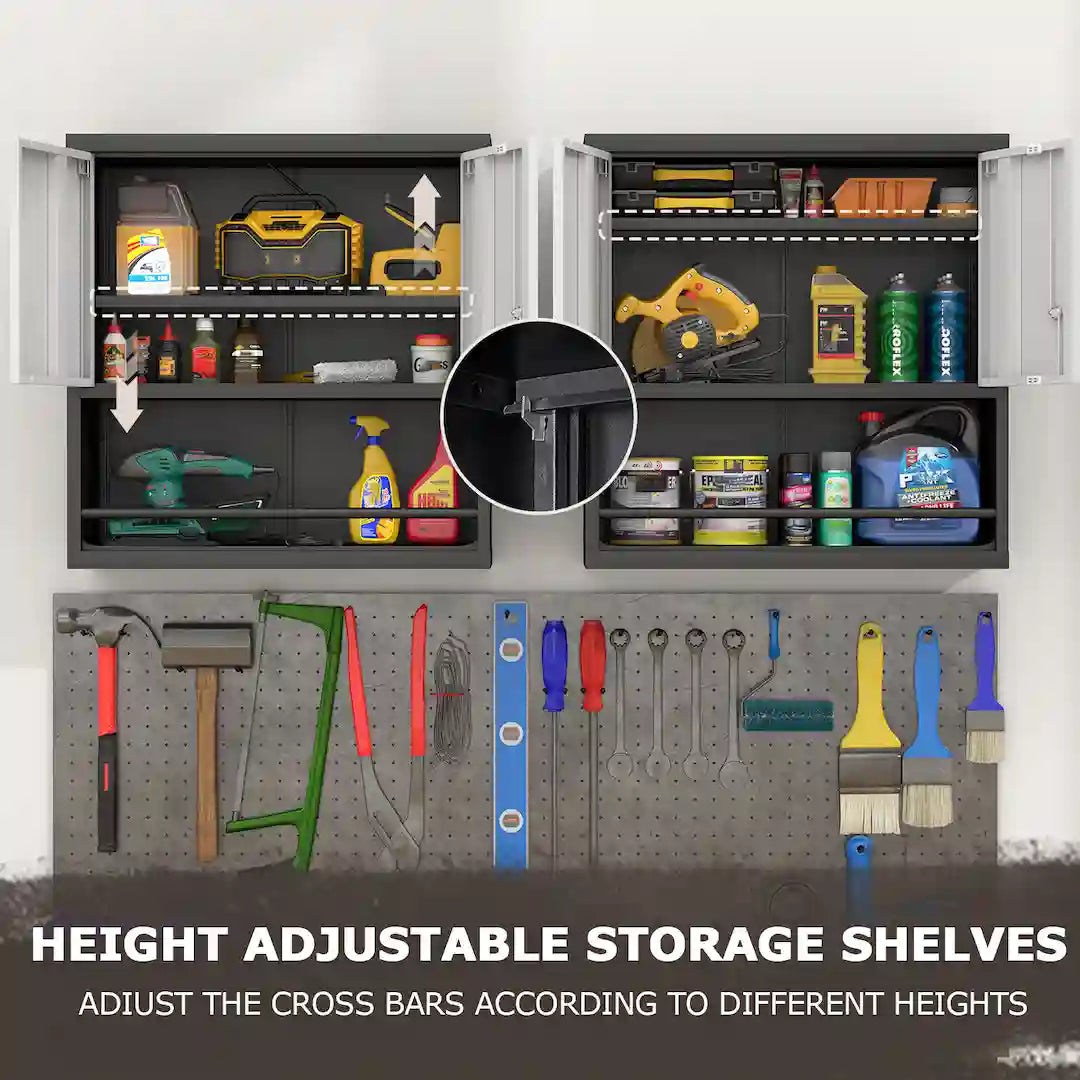 Storage cabinet in living room with decorative items