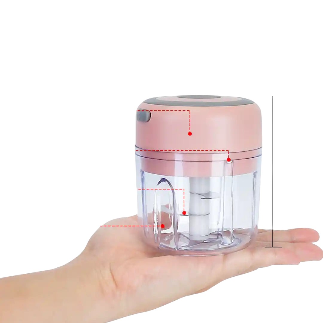 Cordless food chopper for garlic onions peppers and nuts
