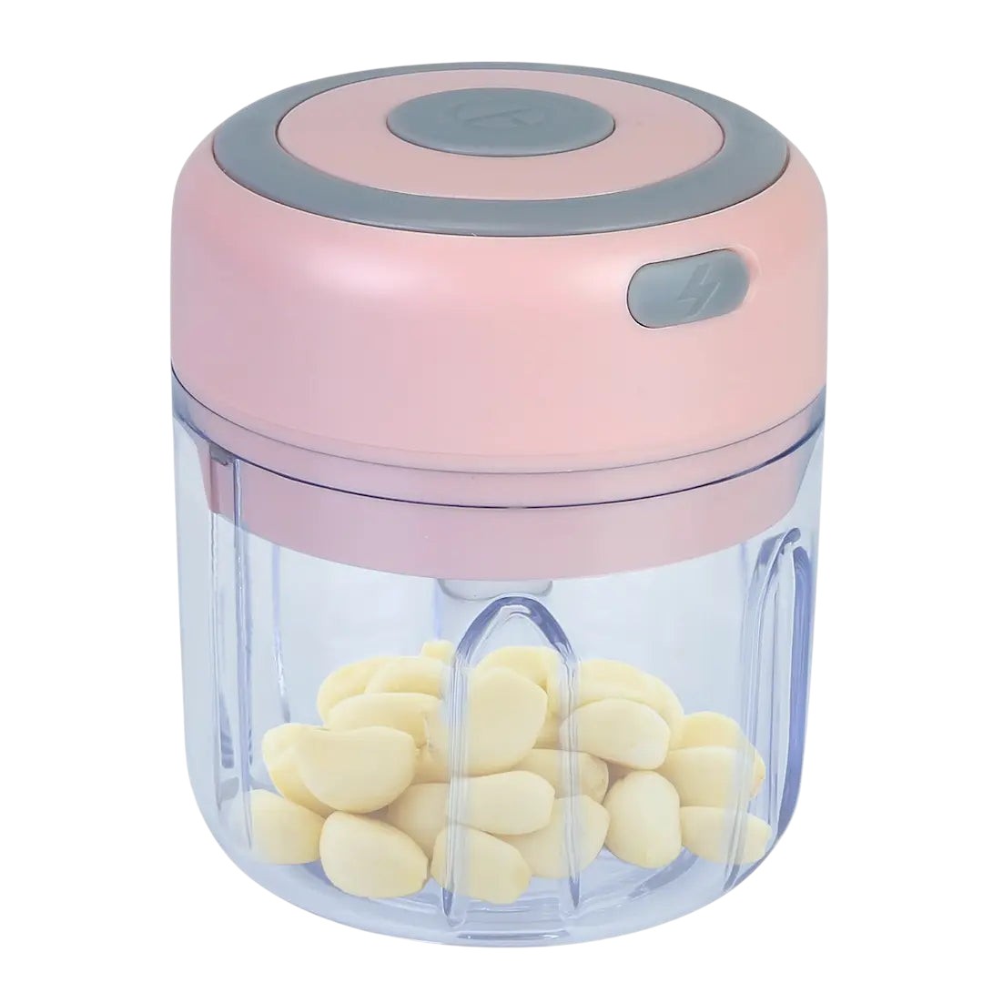 Mini electric garlic chopper cordless 8.45oz rechargeable