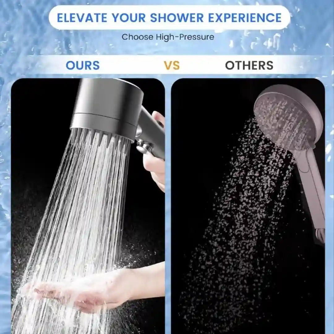 Illustration of 4 different watering modes of Simplix shower head