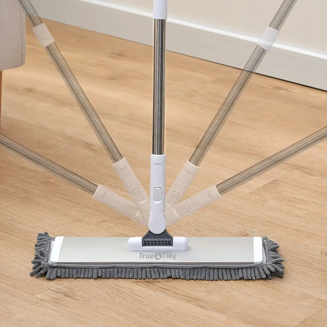 Simplix Sweeper Mop cleaning tile floor streak-free