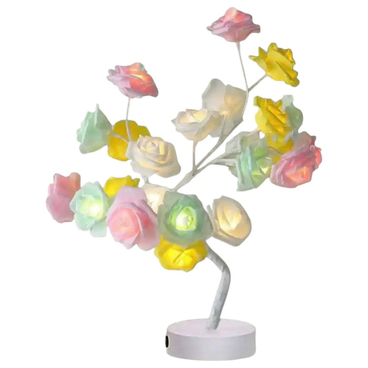 Simplix Rose Flower Lamp – USB & Battery Powered LED Table Lamp