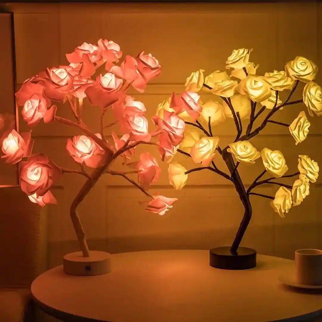 Close-up of Simplix LED rose petals and flexible stems