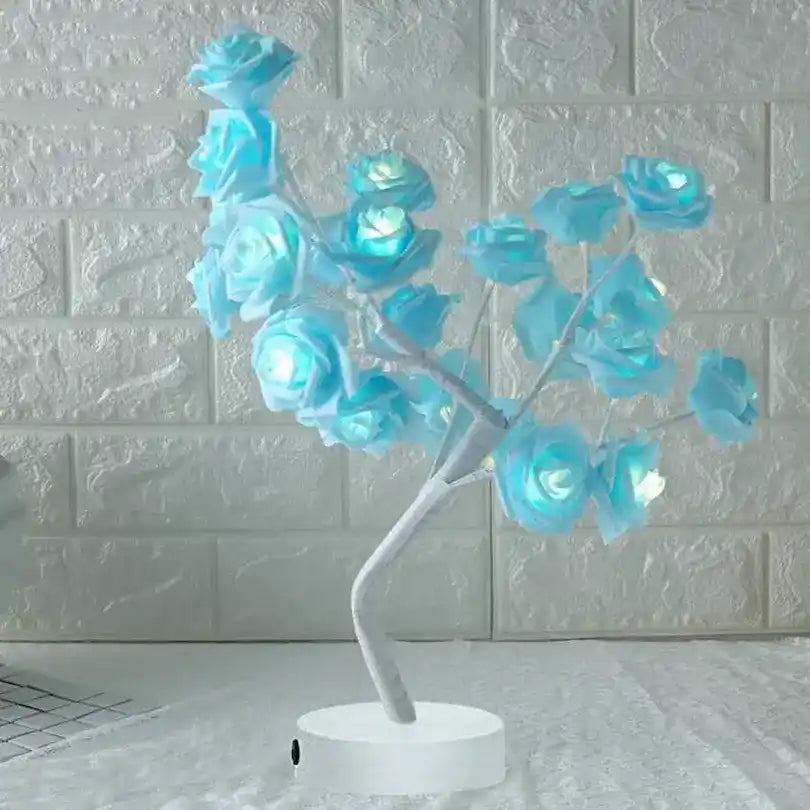 USB and battery-powered rose lamp by Simplix