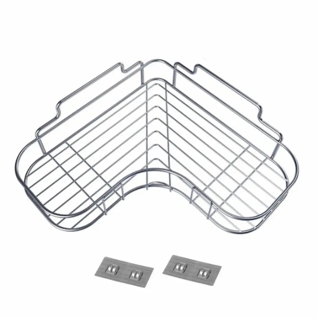 Simplix Stainless Steel Shower Caddy Corner Shelf 10.5×10.5 inches