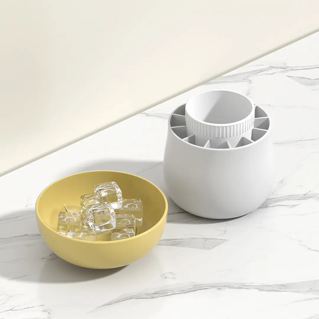 Close-up of Simplix silicone ice mold showing flexible and smooth texture