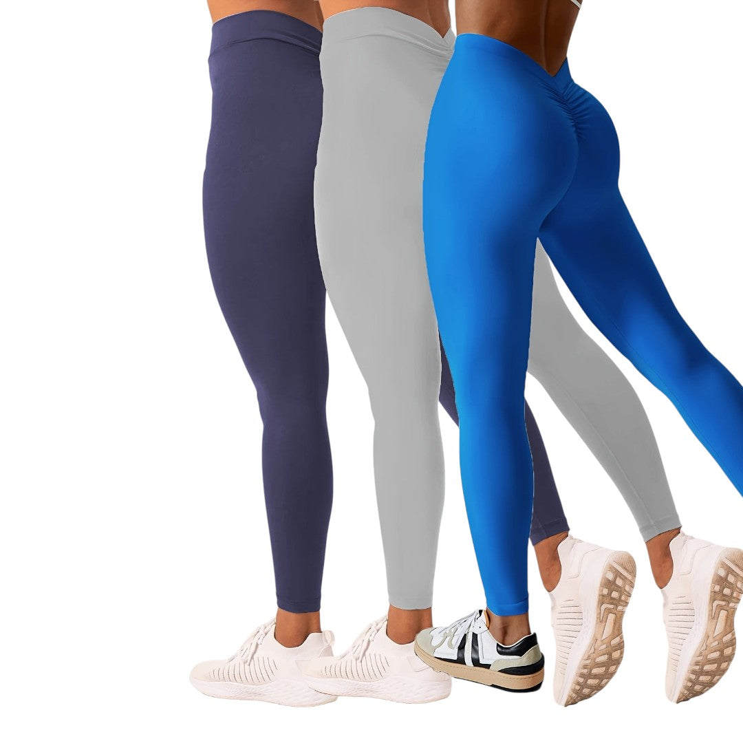 Simplix 3 pack women yoga leggings high waist butt lift activewear