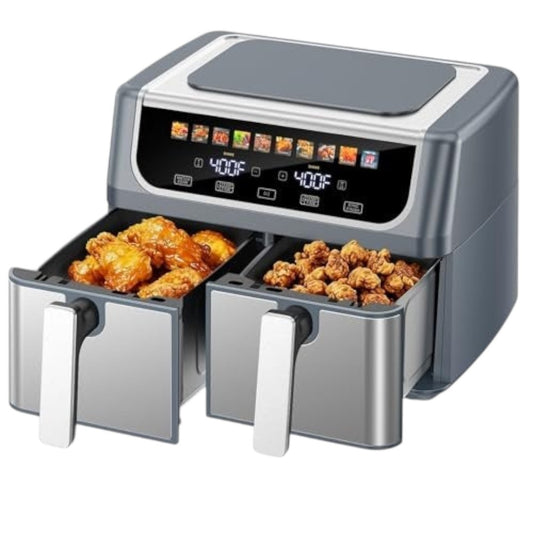 Simplix 9.5L double basket air fryer dual zone cooking