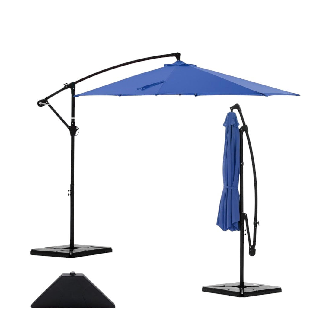 Simplix 9.8 FT offset patio umbrella with cantilever design
