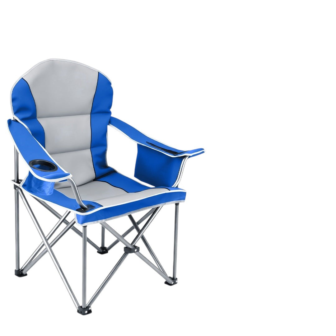 Simplix oversized camping folding chair with cooler bag and cup holder