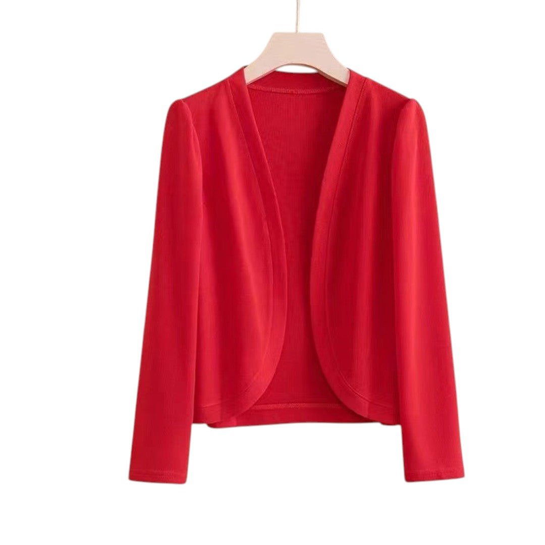 Simplix women shawl cardigan slim fit Korean casual style