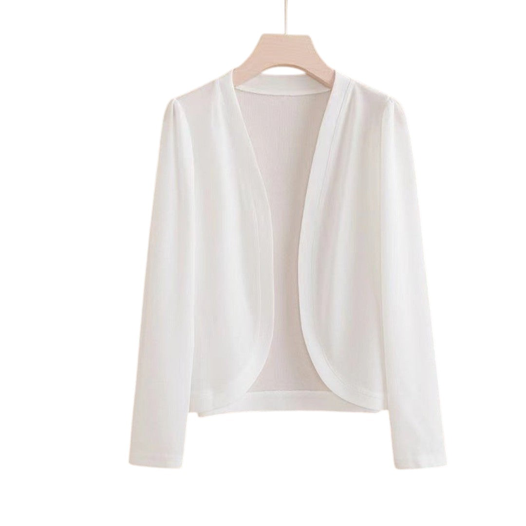 Simplix women shawl cardigan slim fit Korean casual style