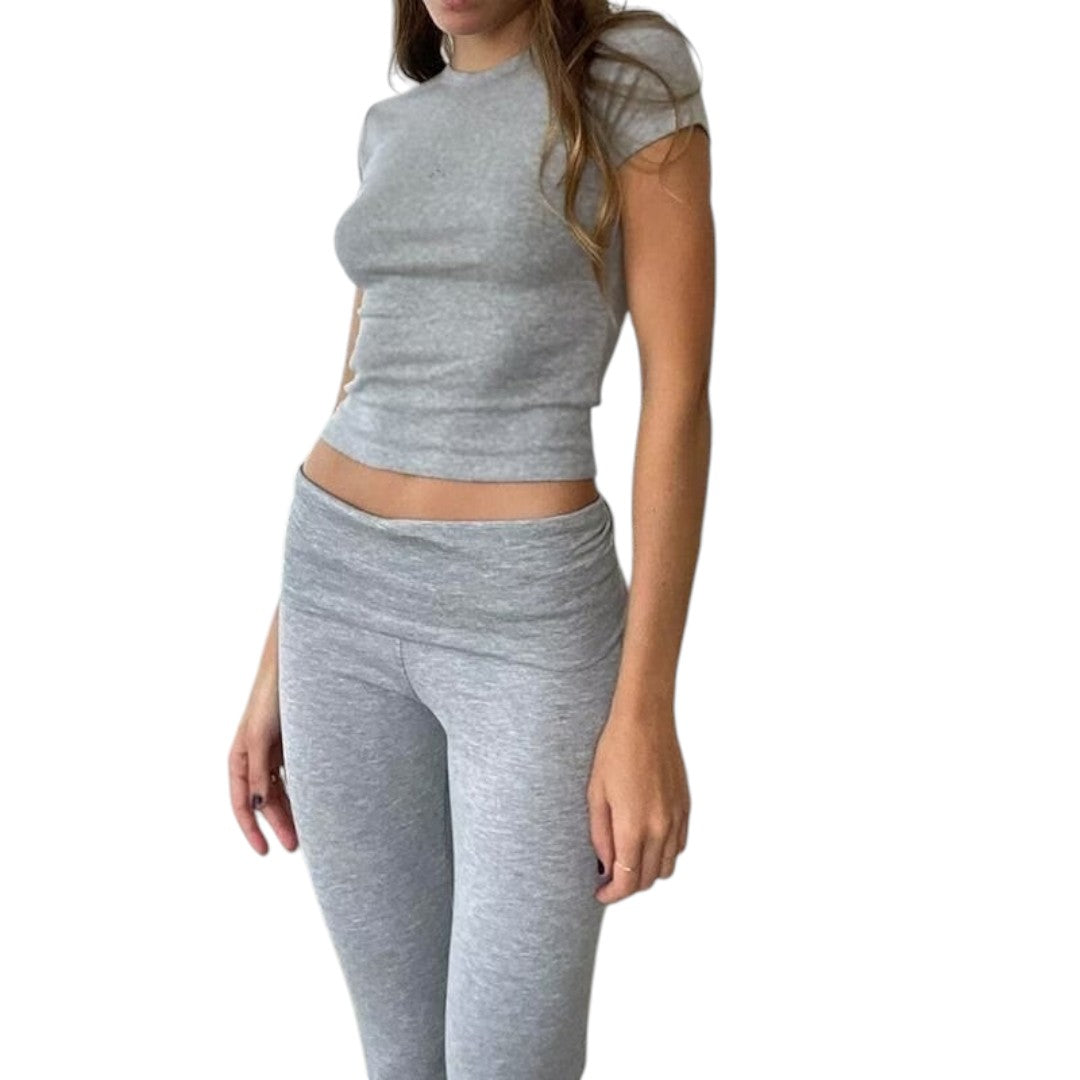 Simplix women two piece slim fit set flared pants outfit
