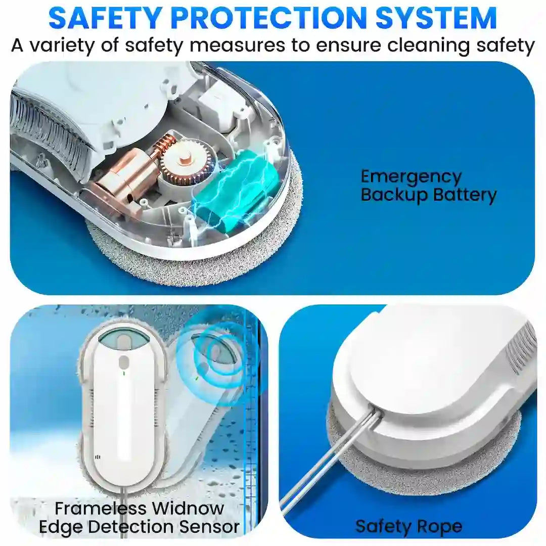 Simplix cleaning robot kit with safety rope and charger