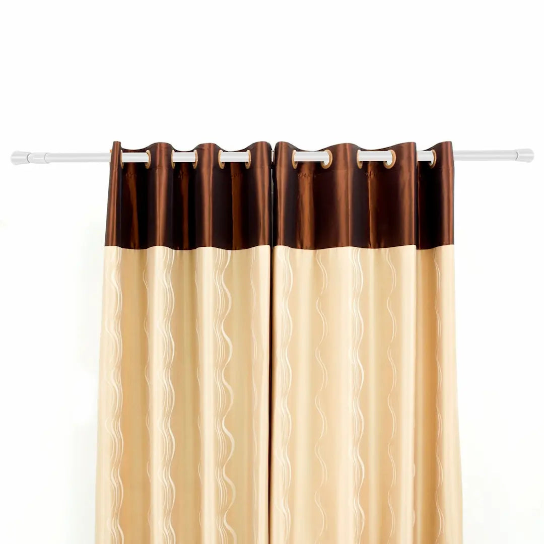 Easy no-drill installation of Simplix curtain rod