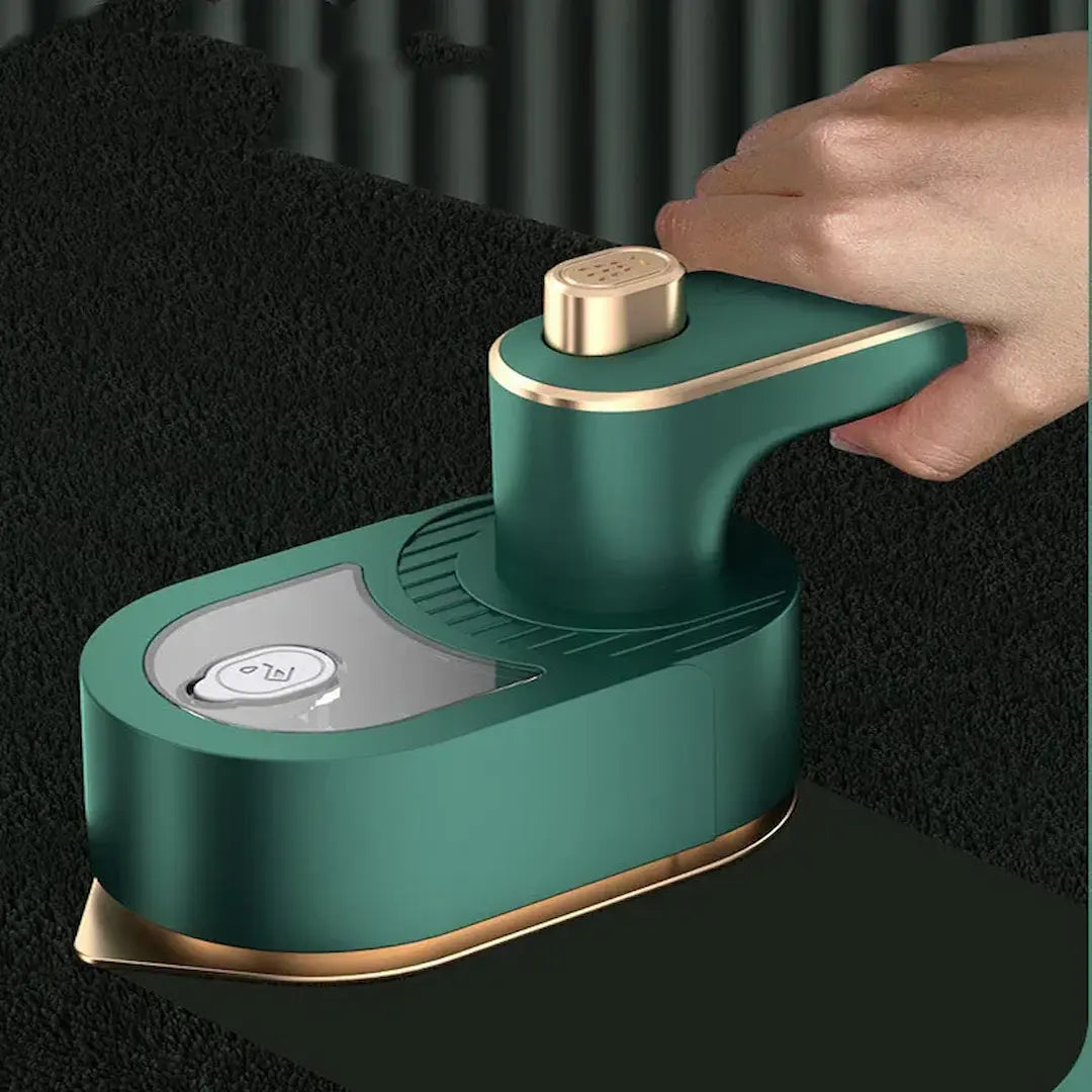 Green handheld cleaning Travel Folding Fabric Steamer