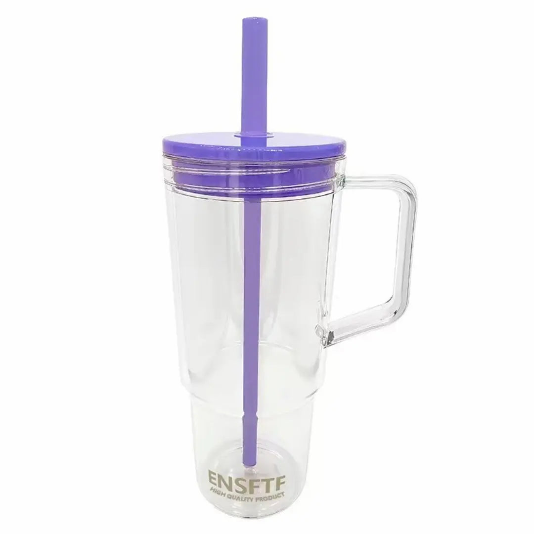 Simplix Tritan BPA-Free Double-Wall Tumbler with Straw and Handle 3