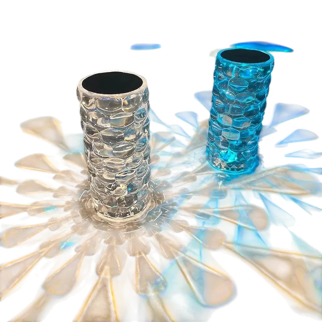 Simplix crystal LED touch table lamp – modern diamond design