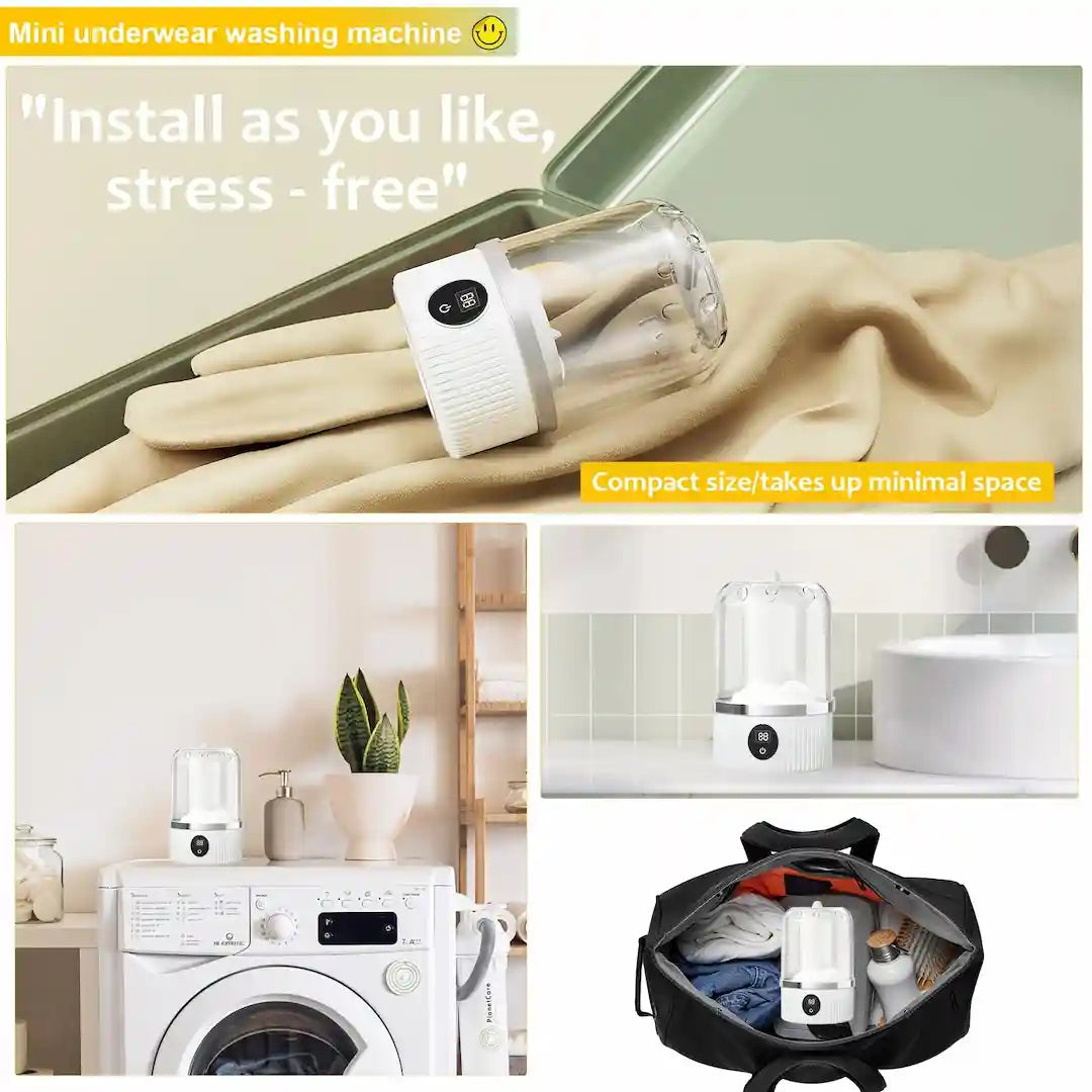 Simplix Portable Mini Underwear Washer – Ultrasonic Laundry Cup 3